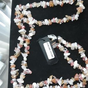 Genuine stone necklace